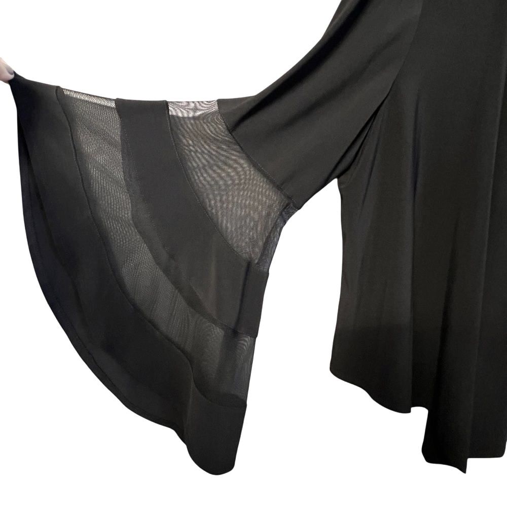 R&M Womens Whimsigoth Open Front Cardigan Size XL Party Evening Dark Fairy Flowy